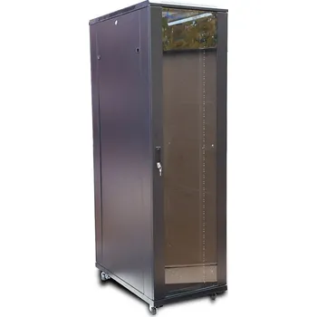 Rozvaděč Extralink 42U 600x1000 Černá| Racková skříň | stojící