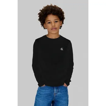 Chlapecké tričko Dětské bavlněné tričko s dlouhým rukávem Calvin Klein Jeans 2-pack IB0IB02255.104.116.9BYA černá 99X, vel. 116