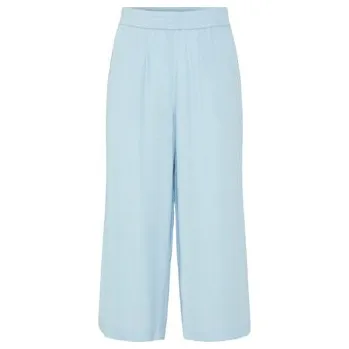 Pieces Kalhoty culottes Pia 17154737 Světle modrá Wide Leg XL