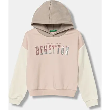 Chlapecká mikina Dětská mikina United Colors of Benetton 39M2C205E.G.Seasonal růžová 39X, vel. 150