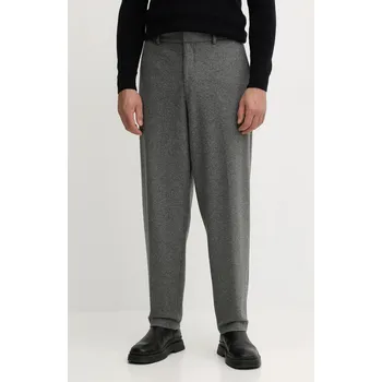 Kalhoty s příměsí vlny BOSS P-Phil-J-CW-WG-254 50551541 šedá 90X, vel. 52