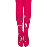 Dívčí vzorované punčocháče GATTA LENOCHOD růžové Velikost: 128-134