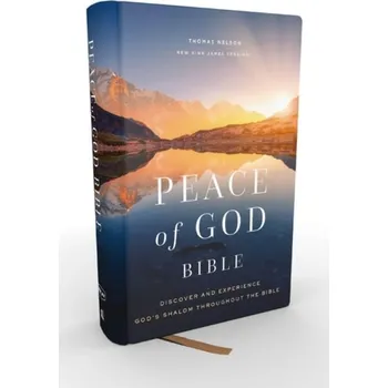 Peace of God Bible: Discover and Experience God's Shalom Throughout the Bible (NKJV, Hardcover, Red Letter, Comfort Print) - Johnston, PhD, Jeremiah J.