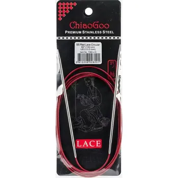 Jehlice ChiaoGoo Kruhové Fixní Jehlice 150Cm 3mm (ChiaoGoo RED Lace™ SS Circulars 60" 150Cm 3mm)