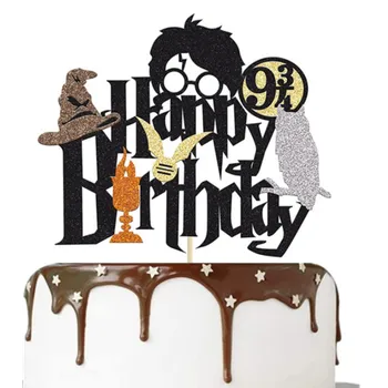 Dortová svíčka Zápich na dort Happy birthday, Harry potter - Cakesicq