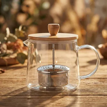 Konvice na čaj KONIGHOFFER ALBEDO 1 l skleněná konvice na čaj s vařičem