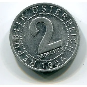 RAKOUSKO. 2 Groschen 1954.