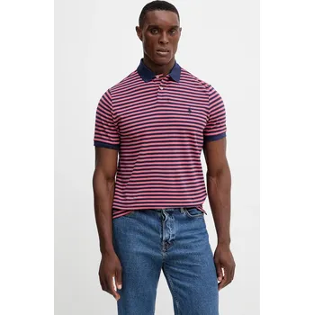 Pánské tričko Bavlněné polo tričko Polo Ralph Lauren 710956682 růžová 38X, vel. XL