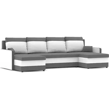 Sedací souprava Rozkládací rohová sedací souprava MILTON III model 2 Šedá/černá