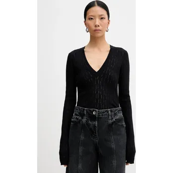 Dámský svetr Svetr s příměsí vlny Patrizia Pepe 8K0367.K307 černá 99X, vel. 36