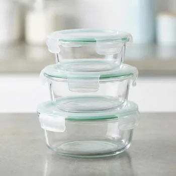 Dóza na potraviny Sada skleněných nádob na potraviny KONIGHOFFER LARGO 3 ks