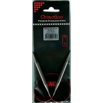 Jehlice ChiaoGoo Kruhové Fixní Jehlice 40Cm 8mm (ChiaoGoo RED Lace™ SS Circulars 16" 40Cm 8mm)