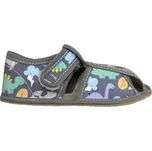 Barefoot bačkory s průřezy - DINO, Baby bare shoes Velikost: 26