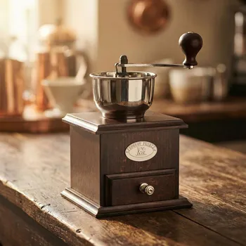Mlýnek na kávu PEUGEOT Bresil - dřevěný ruční mlýnek na kávu