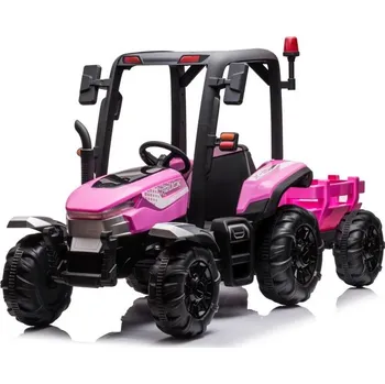 Dětské vozidlo Elektrický traktor s přívěsem Blast 2x200W růžový
