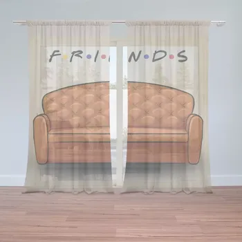 Záclona Sablio Záclony Seriál přátelé FRIENDS Gauč: 2ks 150x250cm