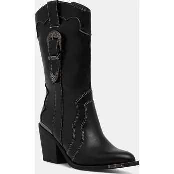 Jezdecká obuv Westernové boty Buffalo West Bootie Buckle 1221052 černá 99X, EUR 39