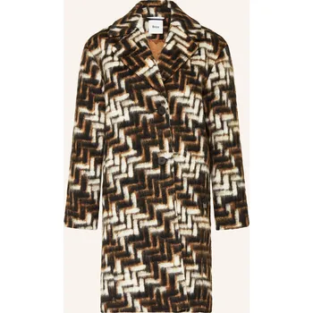 Dámský kabát Brax Dámský Kabát Davos, tmavě hnědá / krémová / hnědá, 48