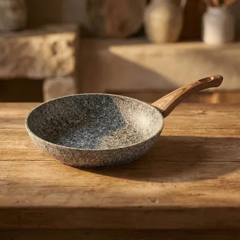 Pánev Nepřilnavá žulová pánev KONIGHOFFER VENGA ŠEDÁ 24 cm