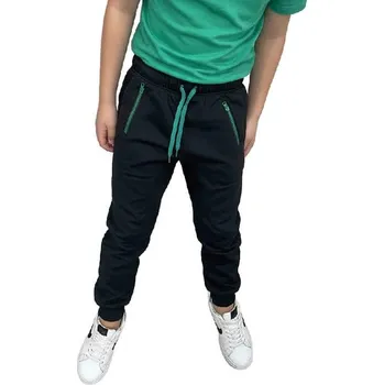 Chlapecké oblečení Chlapecké zateplené tepláky FV0292 Velikost: 128/134, Barva: Černo/zelená