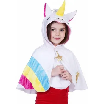 Karnevalový kostým Dětský dívčí kostým Duhový jednorožec pončo