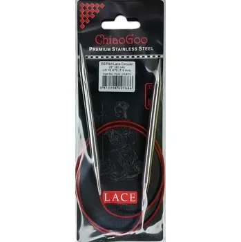 Jehlice ChiaoGoo Kruhové Fixní Jehlice 80Cm 7,5mm (ChiaoGoo RED Lace™ SS Circulars 32" 80Cm 7,5mm)