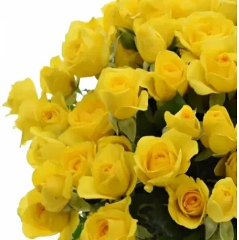 umělá květina Žlutá růže trsová MARISA 40cm/4+