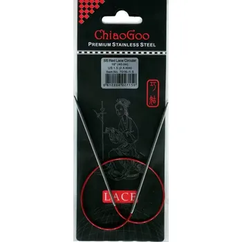 Jehlice ChiaoGoo Kruhové Fixní Jehlice 40Cm 2,5mm (ChiaoGoo RED Lace™ SS Circulars 16" 40Cm 2,5mm)