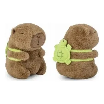 plyšák Daffi Plyšová hračka Kapybara s batohem ve tvaru želvy 21 cm