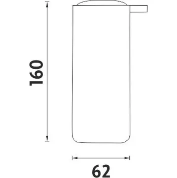 Dávkovač mýdla Nimco Dávkovač tekutého mydla, čerpadlo, plast OM 16031-90