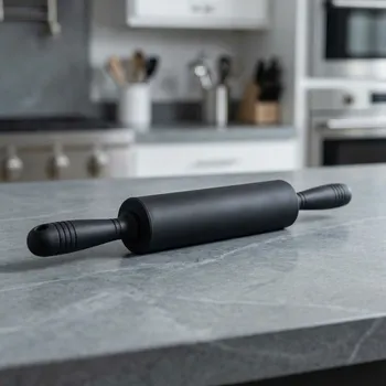 Váleček na těsto Silikonový váleček na těsto SILICO ČERNÝ 42,5 cm