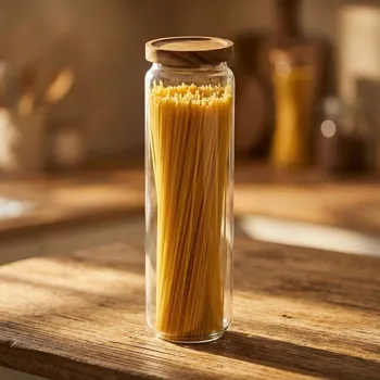 Dóza na potraviny Skleněná nádoba / dóza na sypké potraviny s víkem TADAR 1,55 l