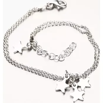 Šperk Náramek s hvězdičkami - stříbro 925 B1604178-1264-SLX délka 20 cm