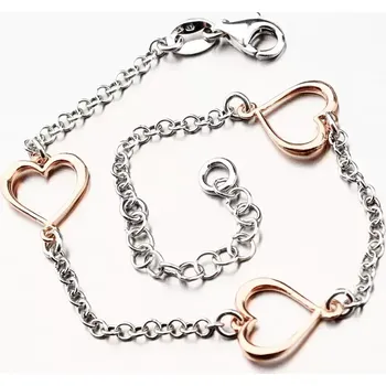 Oblečení a móda Náramek se srdíčky - stříbro 925 B1700762-0331-SLX délka 17 cm