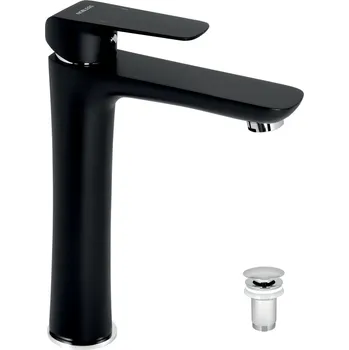 NOVASERVIS Baterie Novaservis Nobless Tina umyvadlová, s výpustí, černá, 38503,5 38503,5