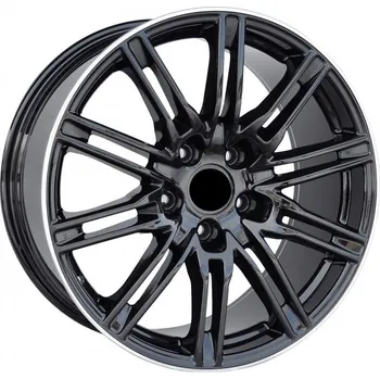 Alu kolo Alu kola Racing Line BY476, 18x8 5x130 ET50, černá + leštěný límec (zátěžová)