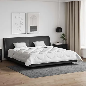 přikrývka Přikrývka s polštářem 3 pcs Bílá Mikrovlákno Bílá3377538