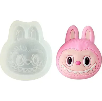 Forma na pečení Silikonová forma hlava Labubu - Cakesicq