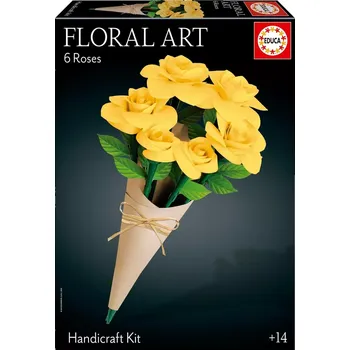 3D puzzle EDUCA Floral Art – žluté růže