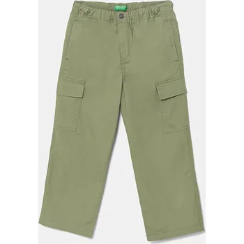 Dětská móda Dětské kalhoty United Colors of Benetton 4L2VCF04I.G.Seasonal zelená 91X, vel. 140