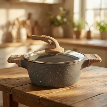 Hrnec Granitový hrnec typu stone s poklicí Konighoffer Fegato 2,2 l