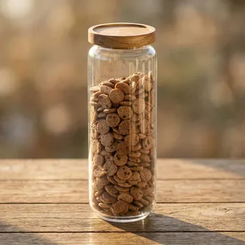 Dóza na potraviny Skleněná nádoba / dóza na sypké potraviny s víkem TADAR 1,25 l