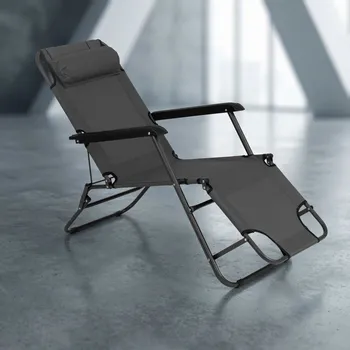 Zahradní lehátko Rozkládací vodotěsný zahradní lehátko / křeslo TADAR 153 x 60 cm