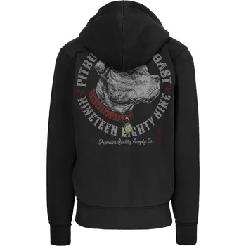 Pánská mikina PitBull West Coast - pánská KPZ mikina STRENGHT & RESPECT washed grafitová velikost: 3XL