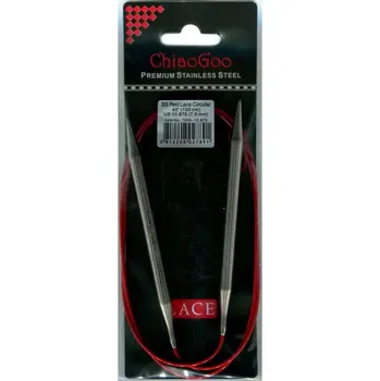 Jehlice ChiaoGoo Kruhové Fixní Jehlice 100Cm 7,5mm (ChiaoGoo RED Lace™ SS Circulars 40" 100Cm 7,5mm)