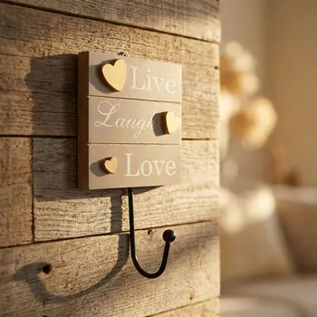 Věšák Dřevěný nástěnný věšák TADAR LIVE