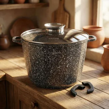 Hrnec Vysoký keramický hrnec Konighoffer Kingstone 4 l kulatý s aromatizérem