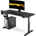 Nábytek PEGAS Herní stůl 140 cm s nastavitelnou výškou X-TENSIO černý