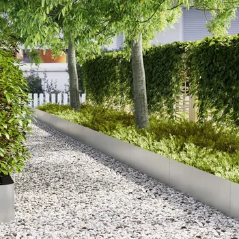 Plot OMAXI Okraj trávníku 20 pcs Stříbrná 100 x 0,05 x 20 cm 870667