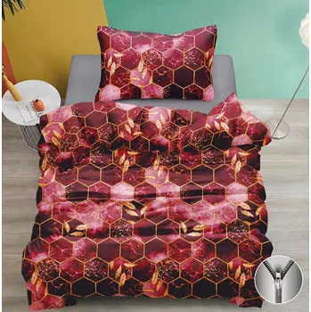 Povlečení NOVINKA 2026 ! Exkluzivní oboustranné Bavlněné povlečení s 3D efektem 140x200/70x90 cm - PLÁSTVE VÍNOVÉ